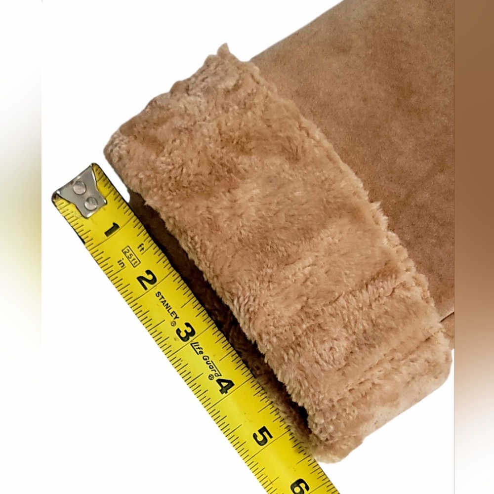 Guess Tan Suede Leather Jacket Patchwork Womens S… - image 7